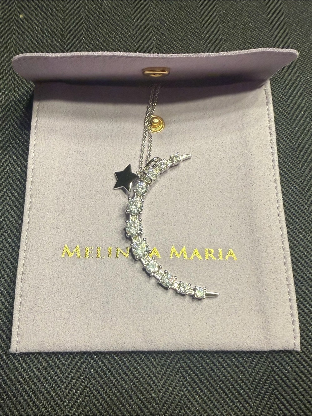 Melinda Maria "What Dreams are Made of Necklace" Silver White
Diamondettes